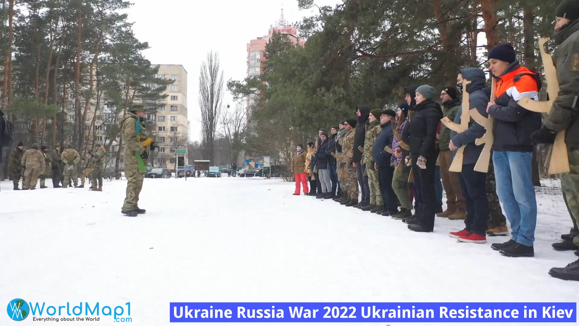 Ukraine Russie Guerre 2022 Résistance ukrainienne à Kiev